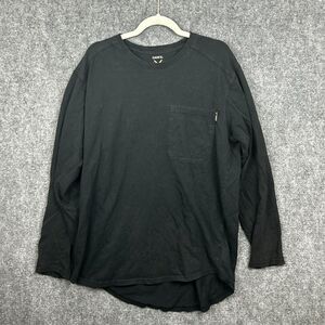 HAWX Work Gear Black Longsleeve Front Pocket T-Shirt XL